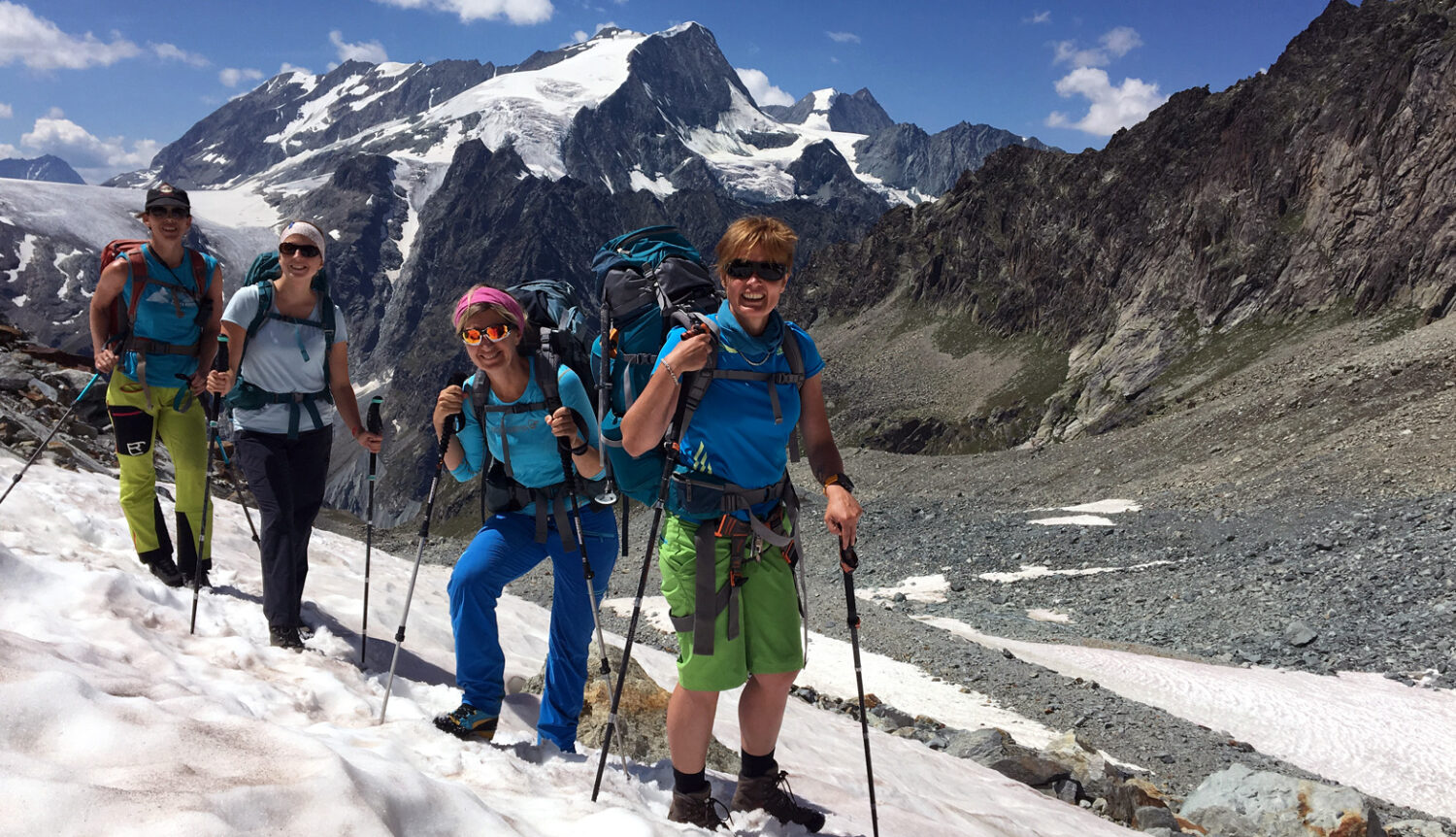 Alpinwandern und Gletschertrekking BERIE